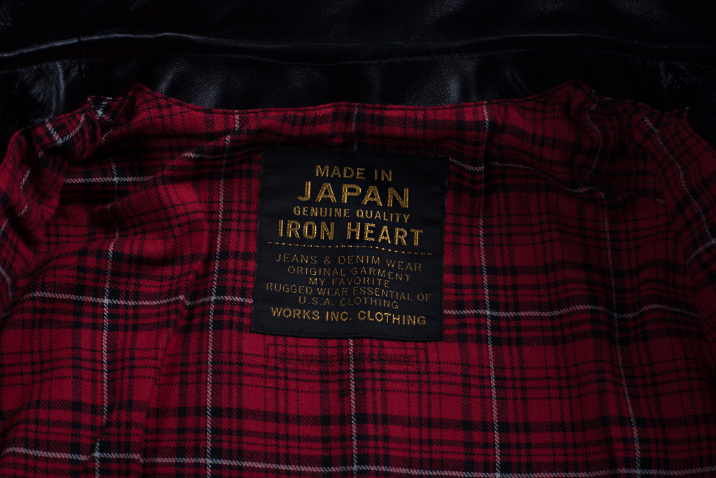 Iron Heart Horsehide Leather Jacket Black Battle Edition