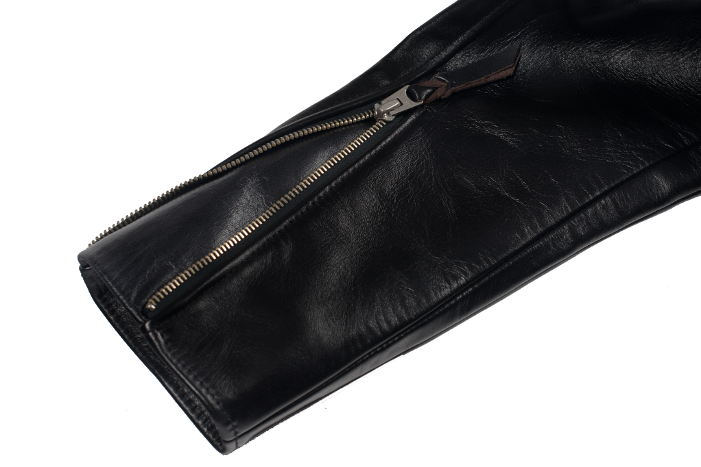 Iron Heart Horsehide Leather Jacket Black Battle Edition