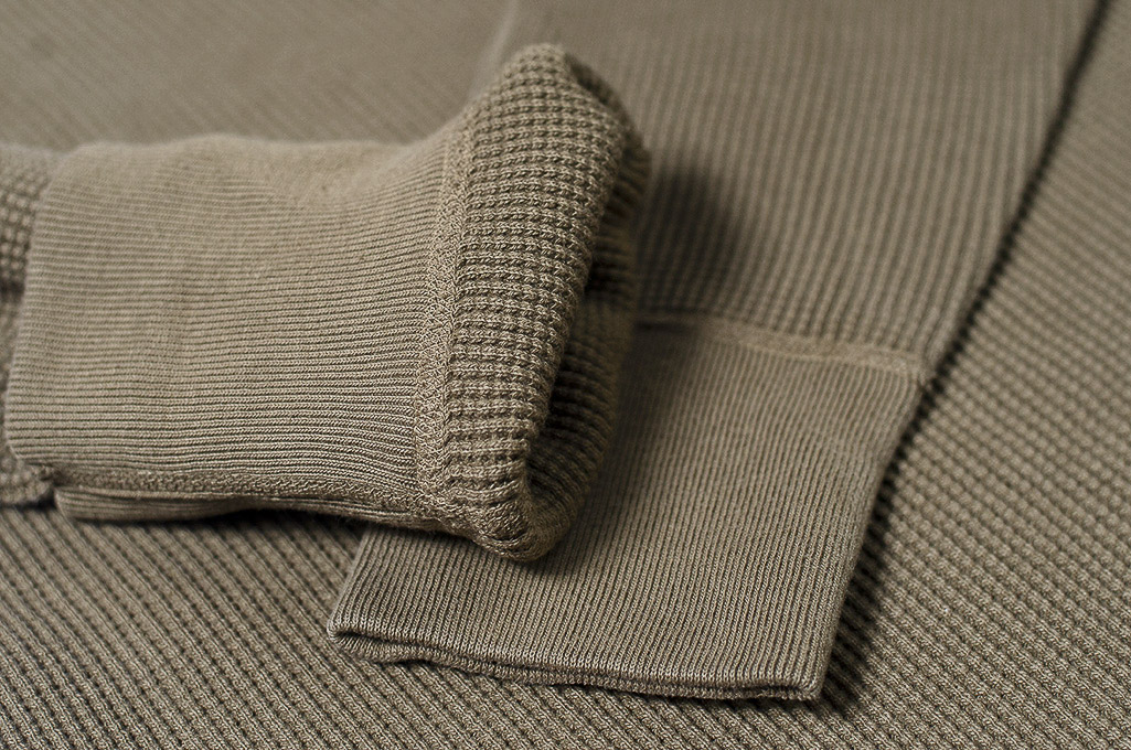 Studio D’Artisan Heavy Long Sleeve Thermal Shirt - Khaki