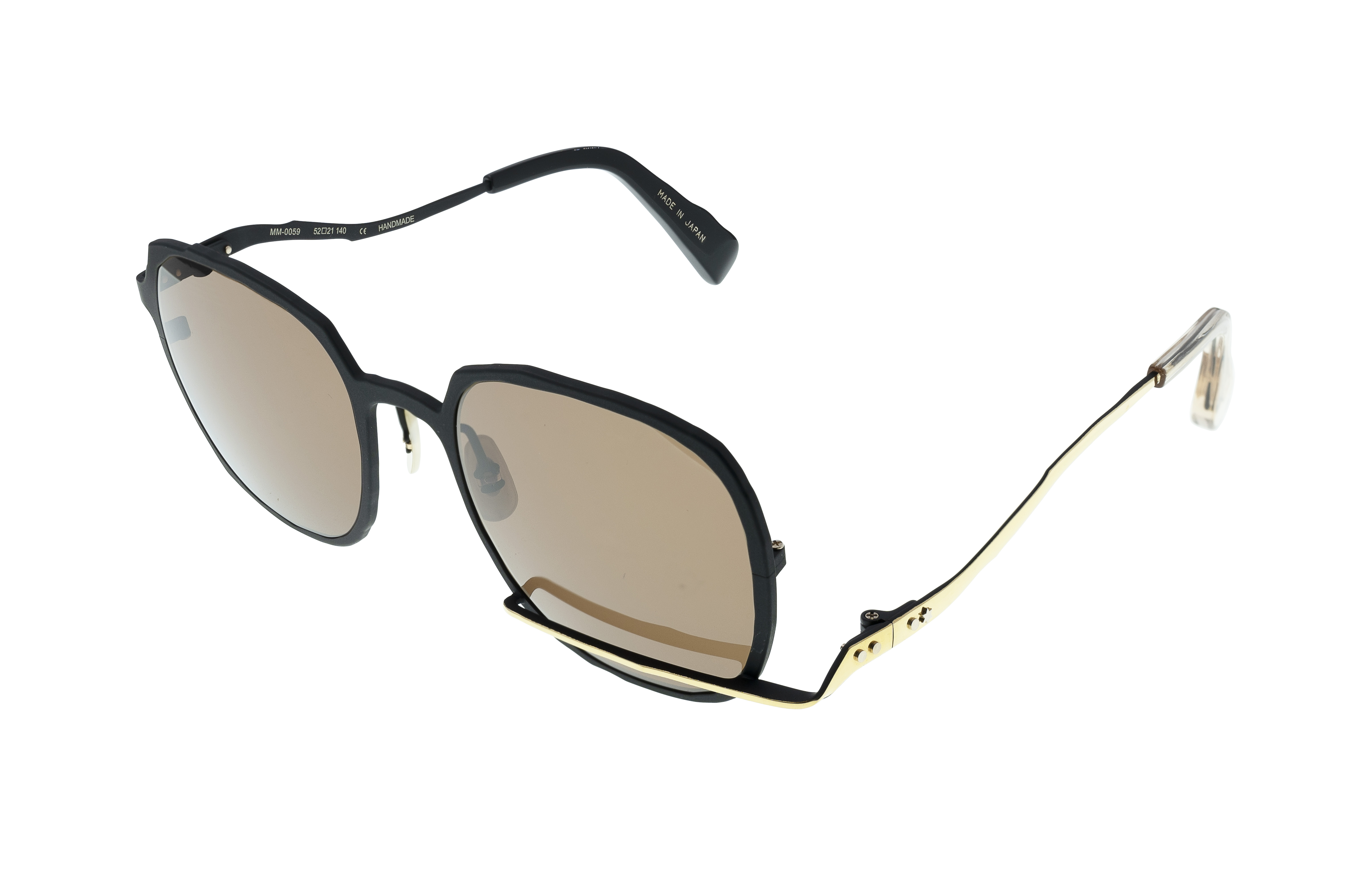Masahiro Maruyama Titanium Sunglasses - MM-0059 / #3 Black/Gold