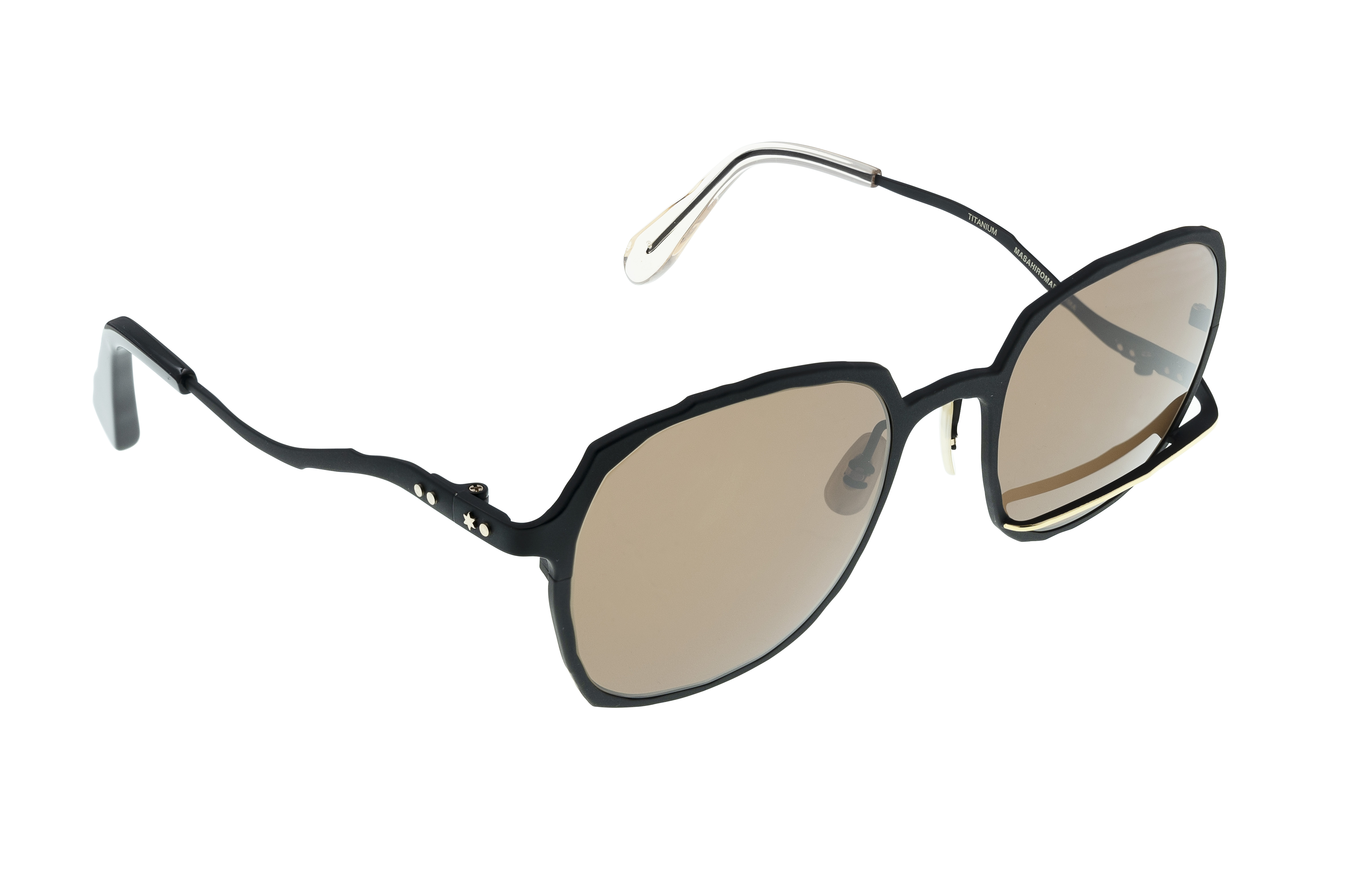 Masahiro Maruyama Titanium Sunglasses - MM-0059 / #3 Black/Gold