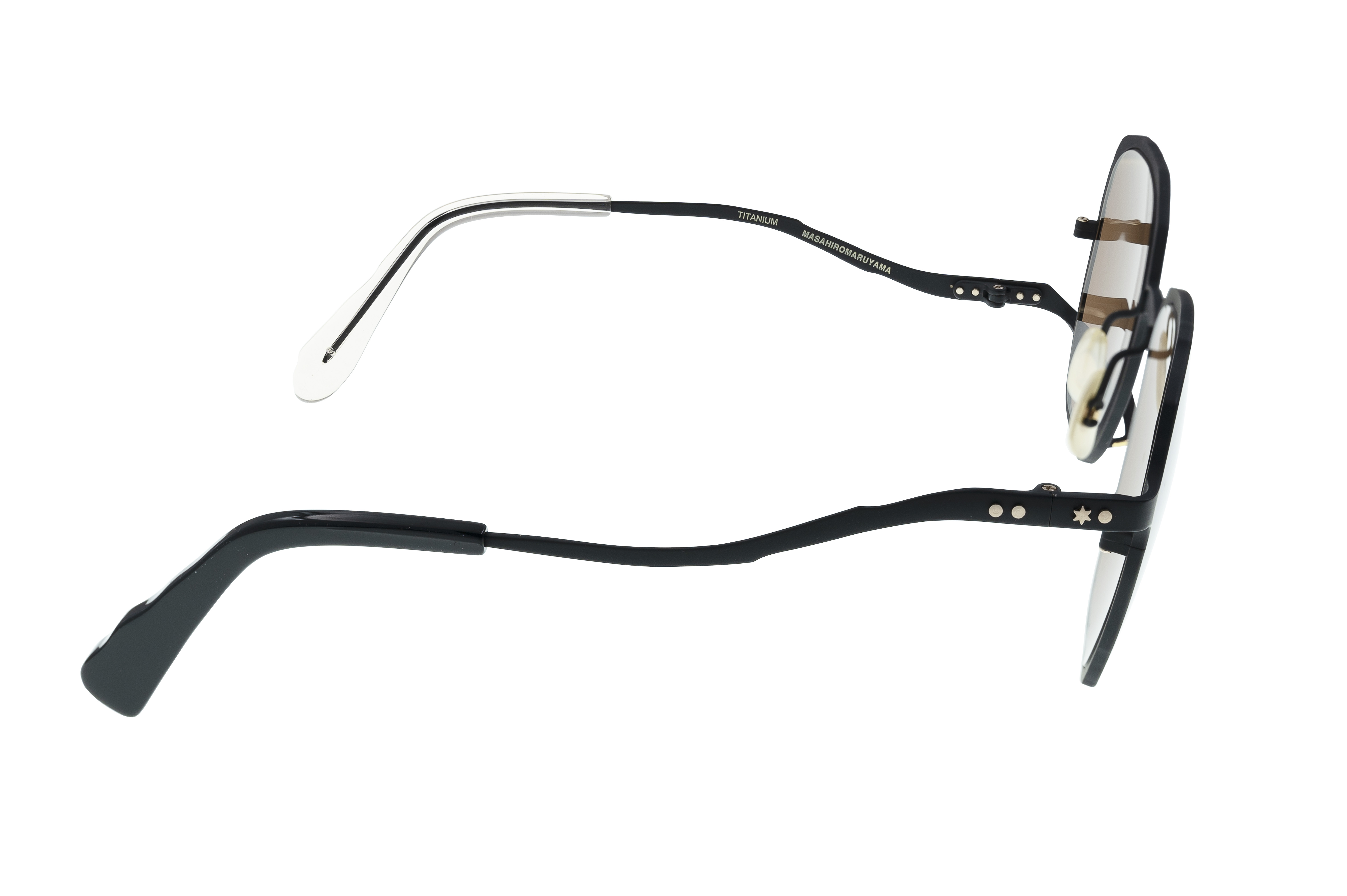 Masahiro Maruyama Titanium Sunglasses - MM-0059 / #3 Black/Gold