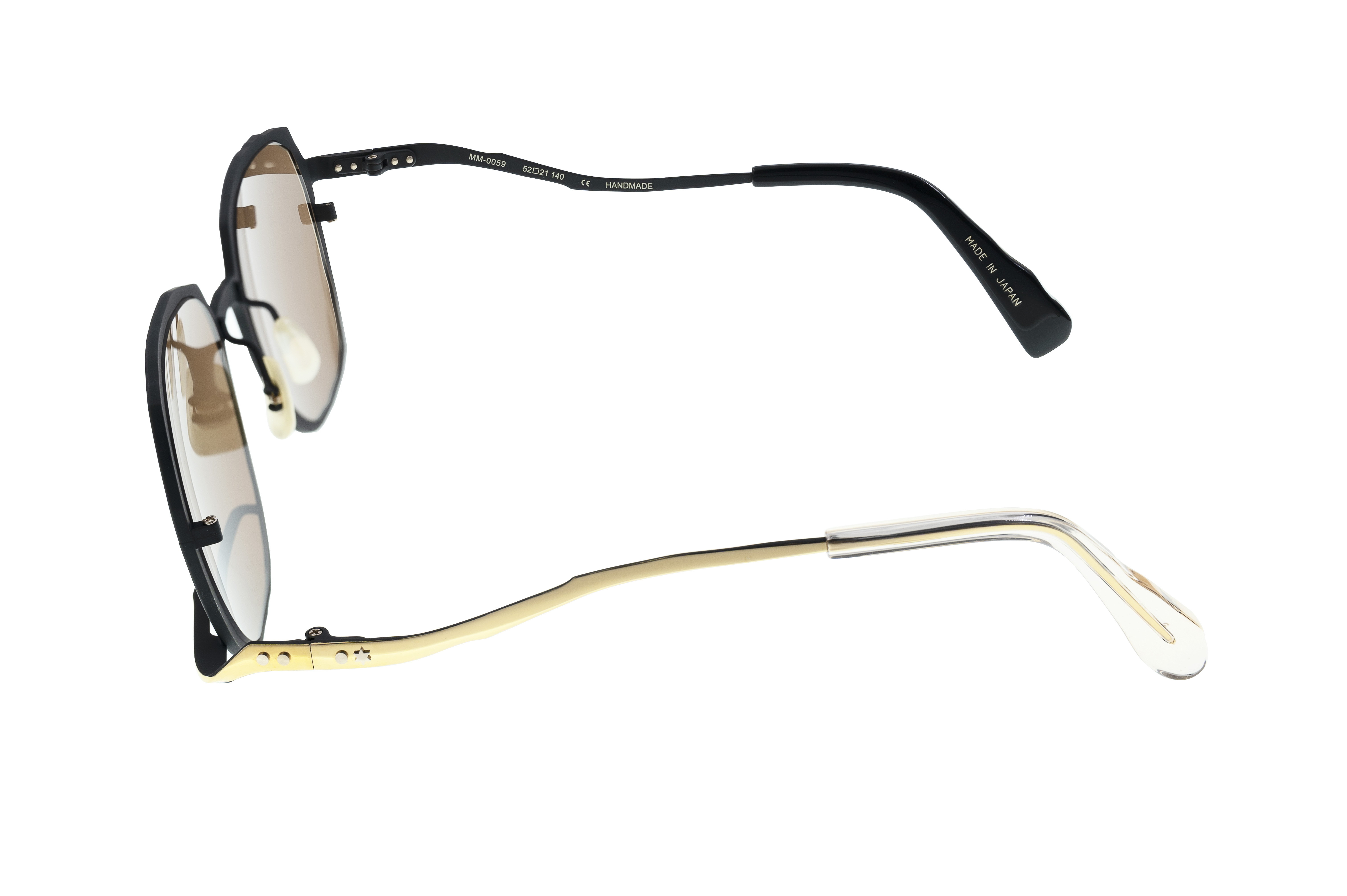 Masahiro Maruyama Titanium Sunglasses - MM-0059 / #3 Black/Gold