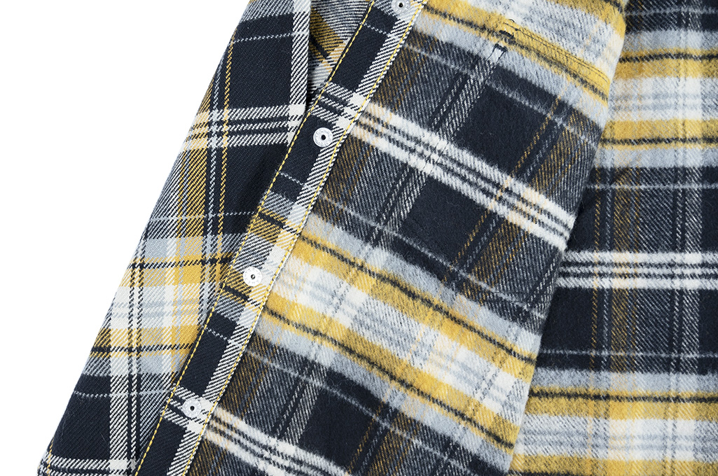 Iron Heart Ultra-Heavy Flannel - Crazy Check Yellow Iron Heart Ultra-Heavy Flannel - Crazy Check Yellow