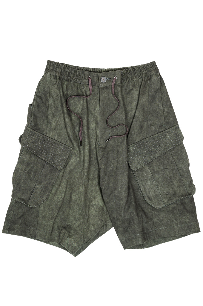 Devoa FUTURITY Double-Dyed Cargo Shorts - Deep Forest