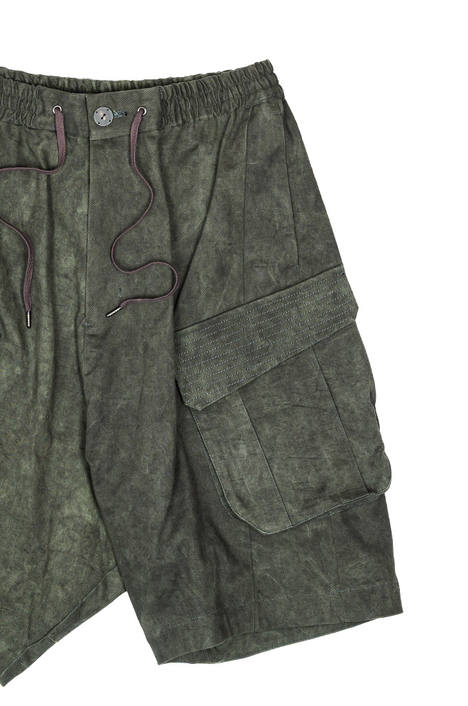Devoa FUTURITY Double-Dyed Cargo Shorts - Deep Forest Devoa FUTURITY Double-Dyed Cargo Shorts - Deep Forest