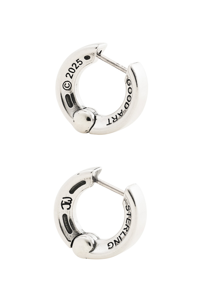 Good Art Sterling Silver Earring - Smooth Rondel
