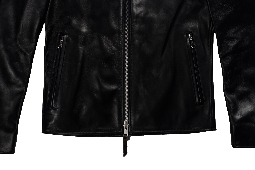 Iron Heart Horsehide Leather Jacket Black Battle Edition