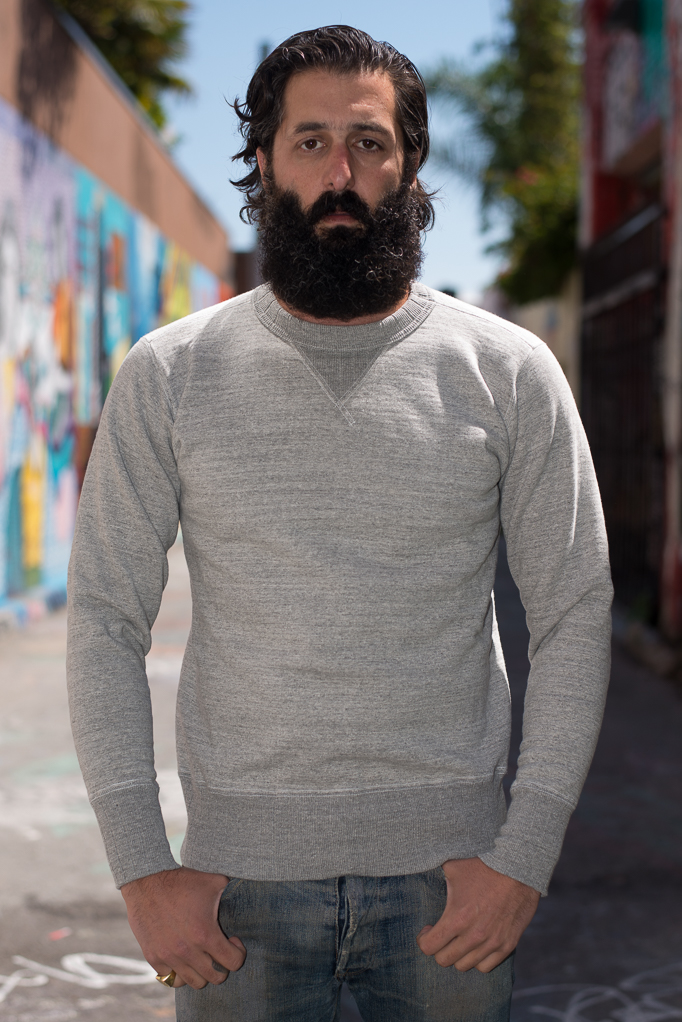 Studio D'Artisan Loopwheeled Crewneck Sweater - Gray