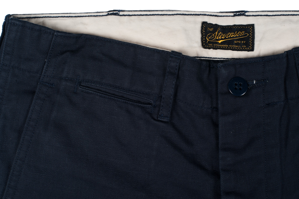 Stevenson Hilts Slim Chinos - Navy